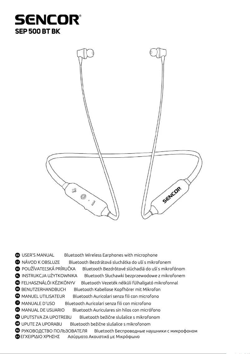 Page n°1 - Manuel utilisateur Sencor SEP 500BT