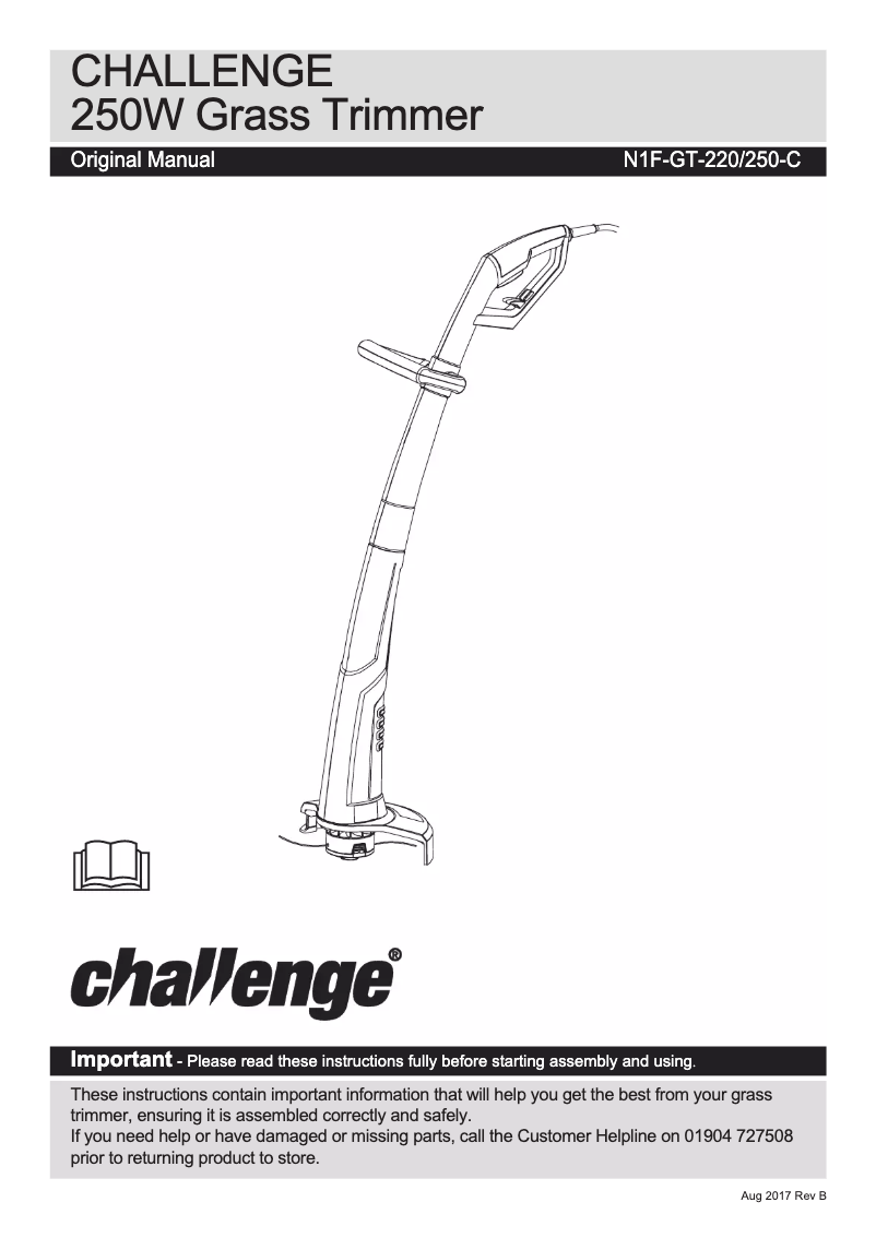 Page n°1 - Manuel utilisateur Challenge N1F-GT-220-C