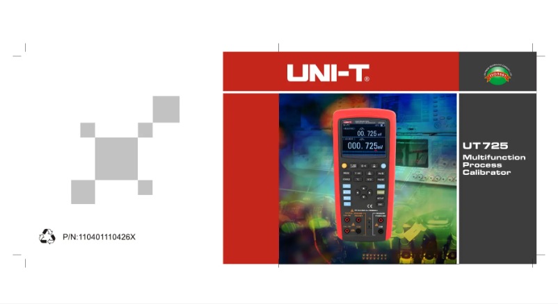 Page n°1 - Manuel utilisateur Uni-T UT725