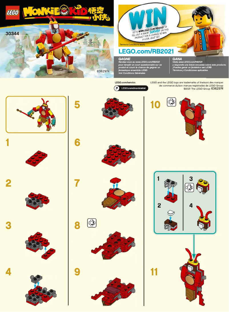 Image de la première page du manuel de l'appareil Monkie Kid 30344