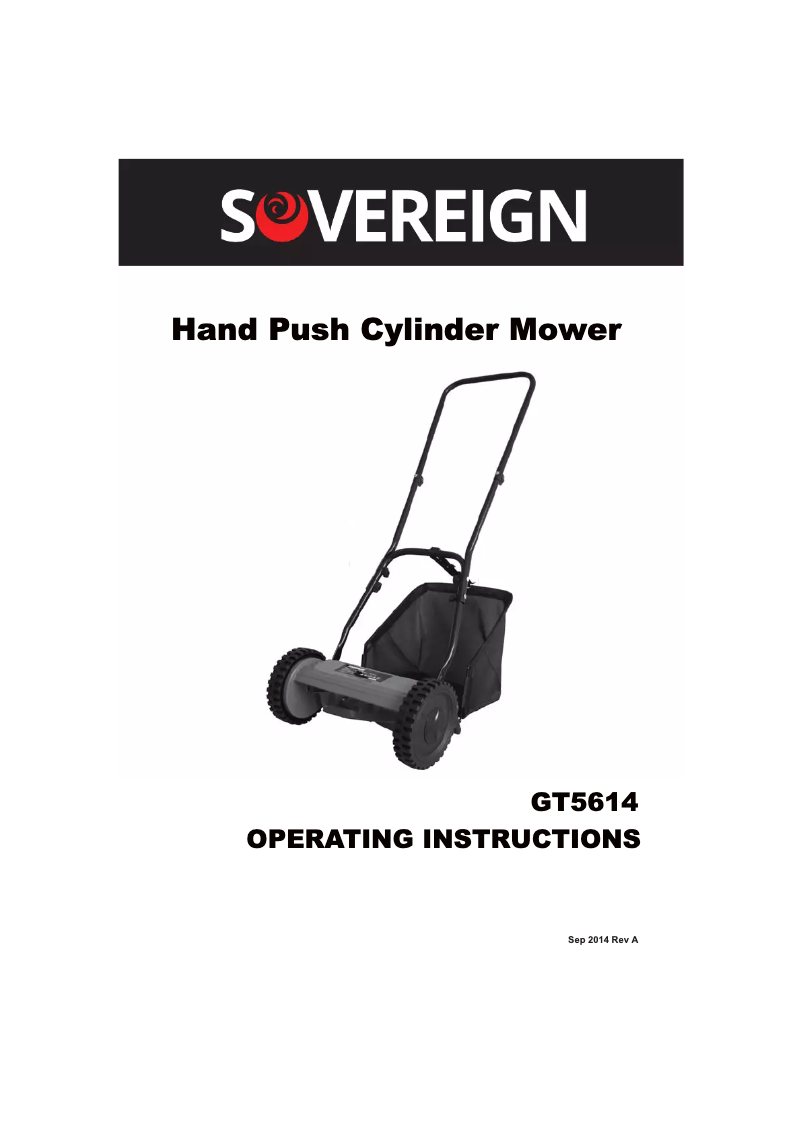 Image de la première page du manuel de l'appareil GT5614