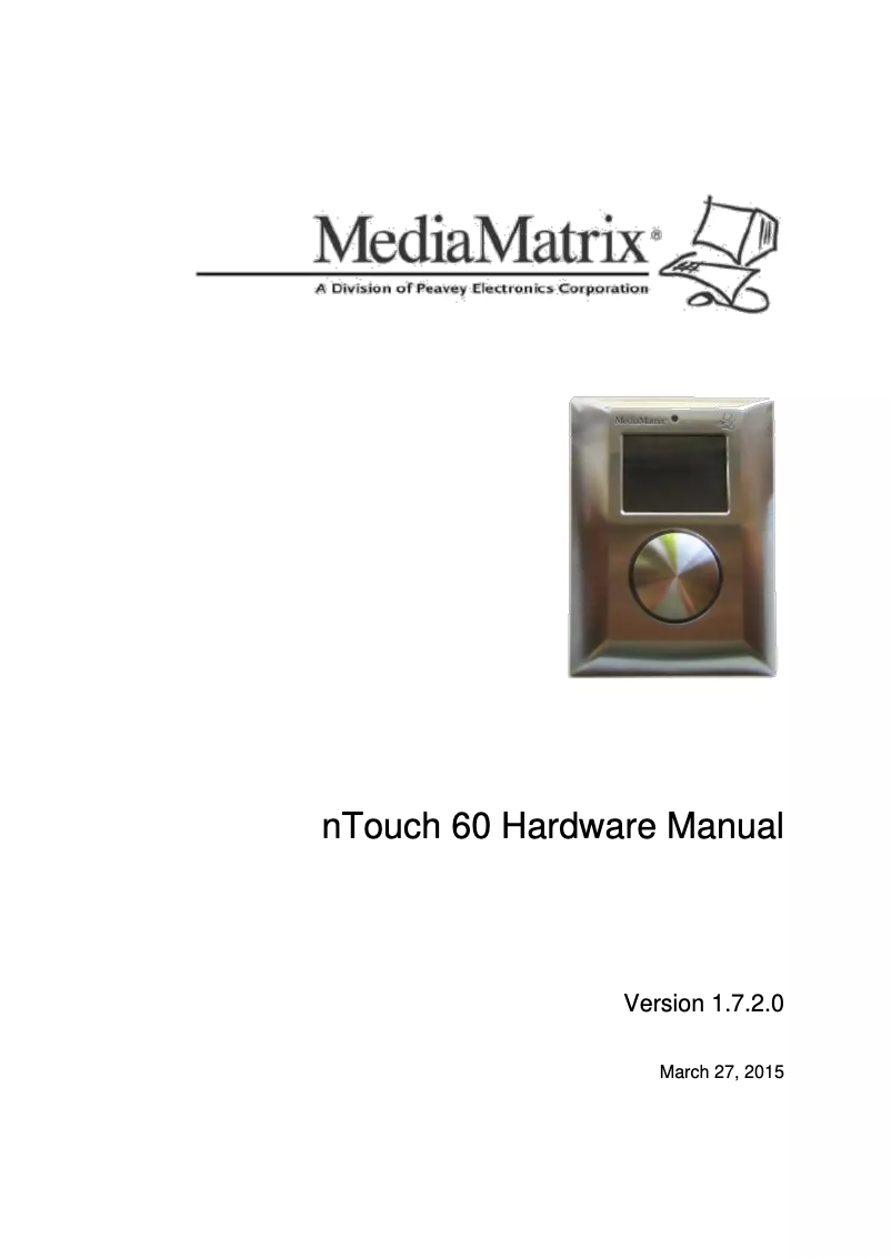 Image de la première page du manuel de l'appareil nTouch 60
