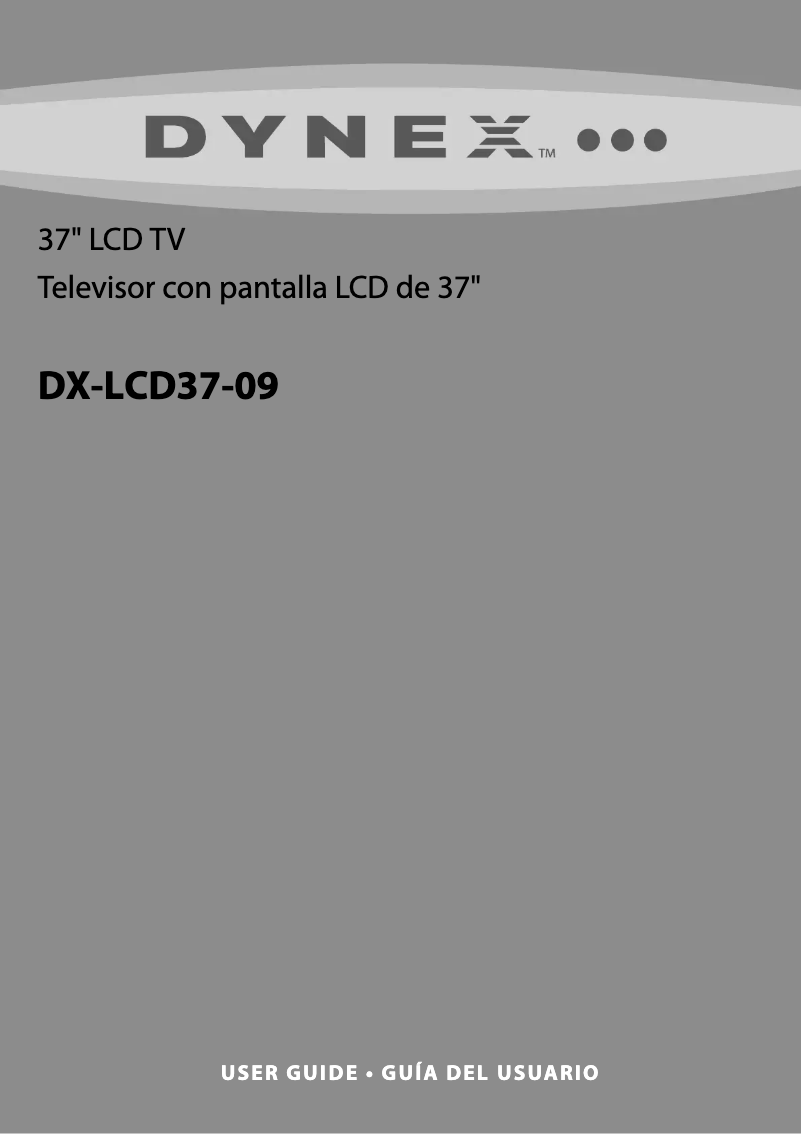 Page 1 de la notice Manuel utilisateur Dynex DX-LCD37-09