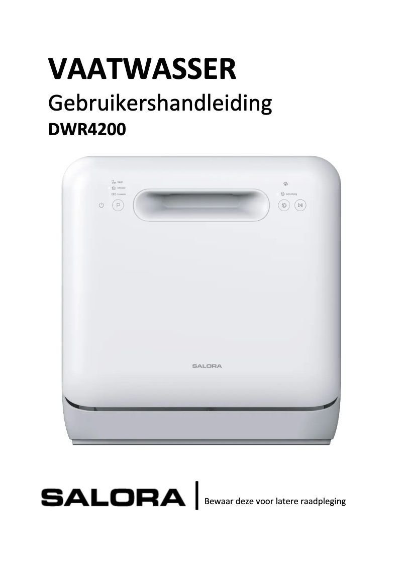 Page 1 of the manual User Manual Salora DWR4200