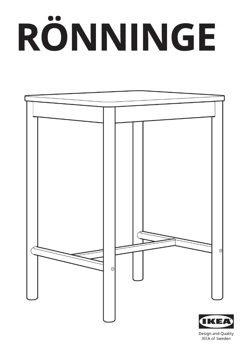 Página 1 del manual Manual de usuario Ikea RÖNNINGE 505.490.87