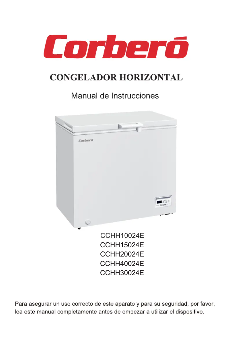 Page n°1 - Manuel utilisateur Corbero CCHH30024E