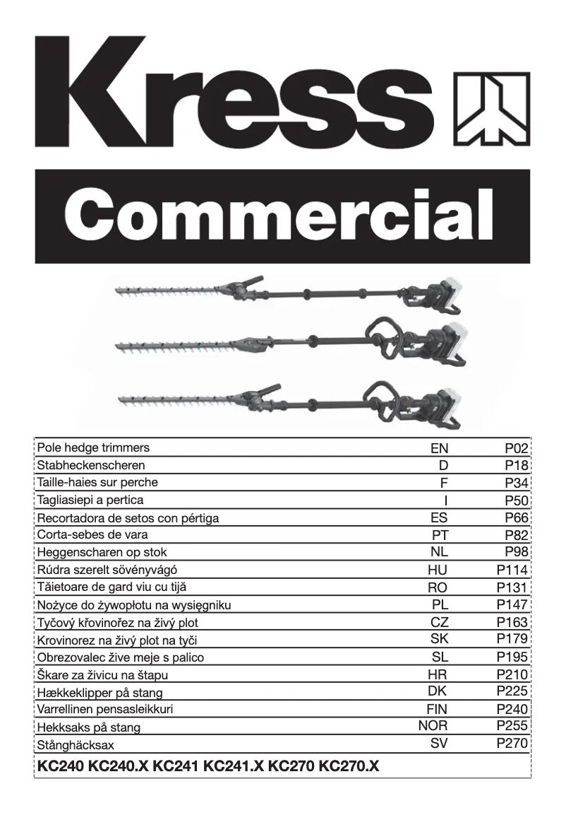 Página 1 del manual Manual de usuario Kress KC270.9