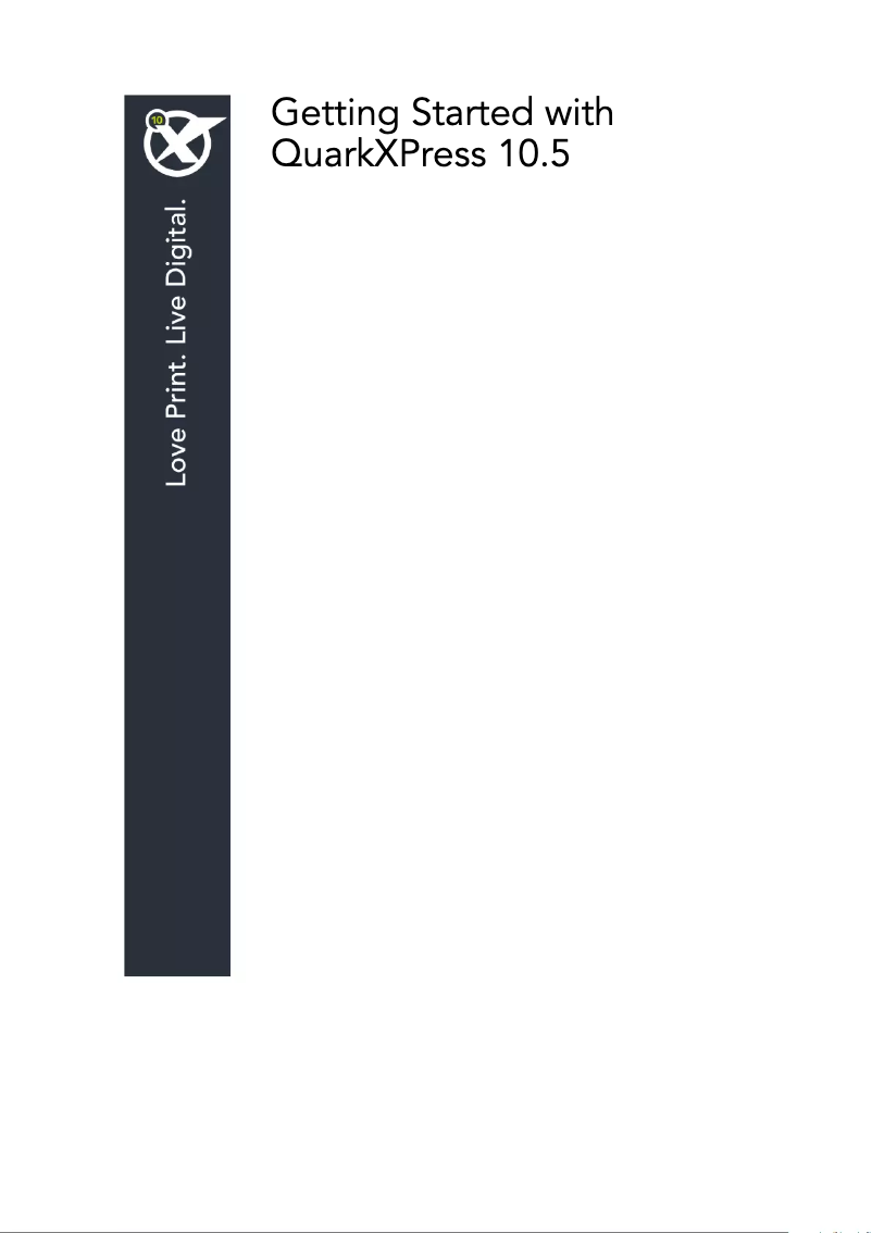 Page n°1 - Manuel utilisateur Quark QuarkXPress 10.5