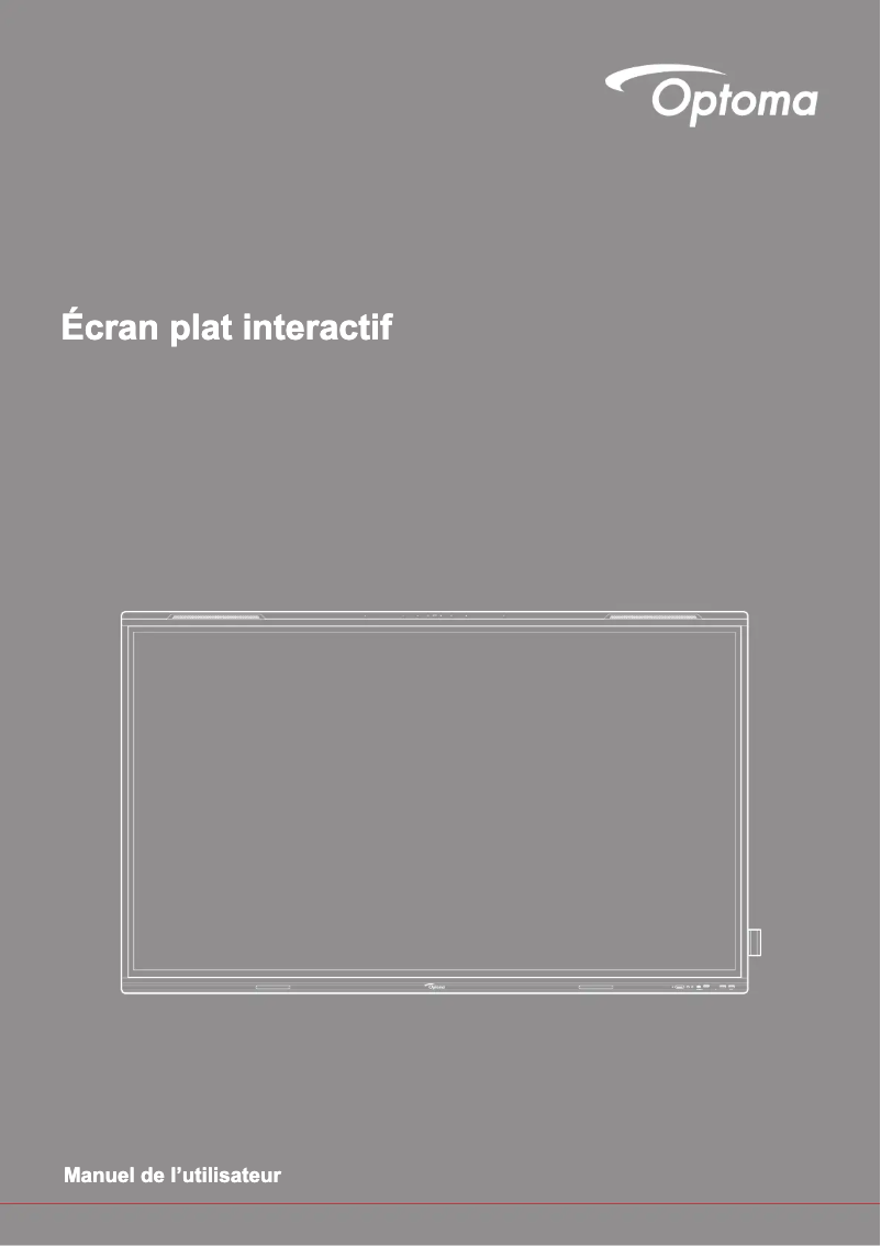Page 1 de la notice Manuel utilisateur Optoma 5653RK