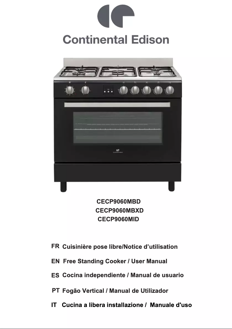 Page n°1 - Manuel utilisateur Continental Edison CECP9060MBD