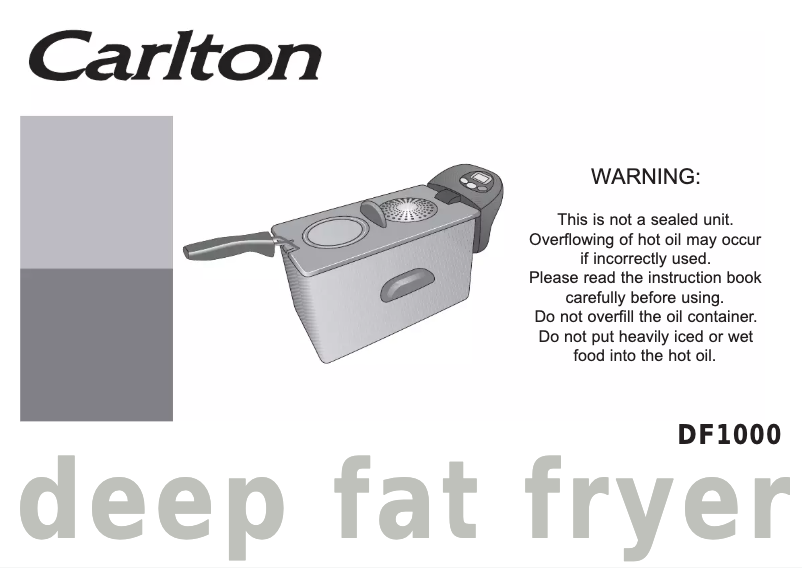 Page n°1 - Manuel utilisateur Carlton DF1000