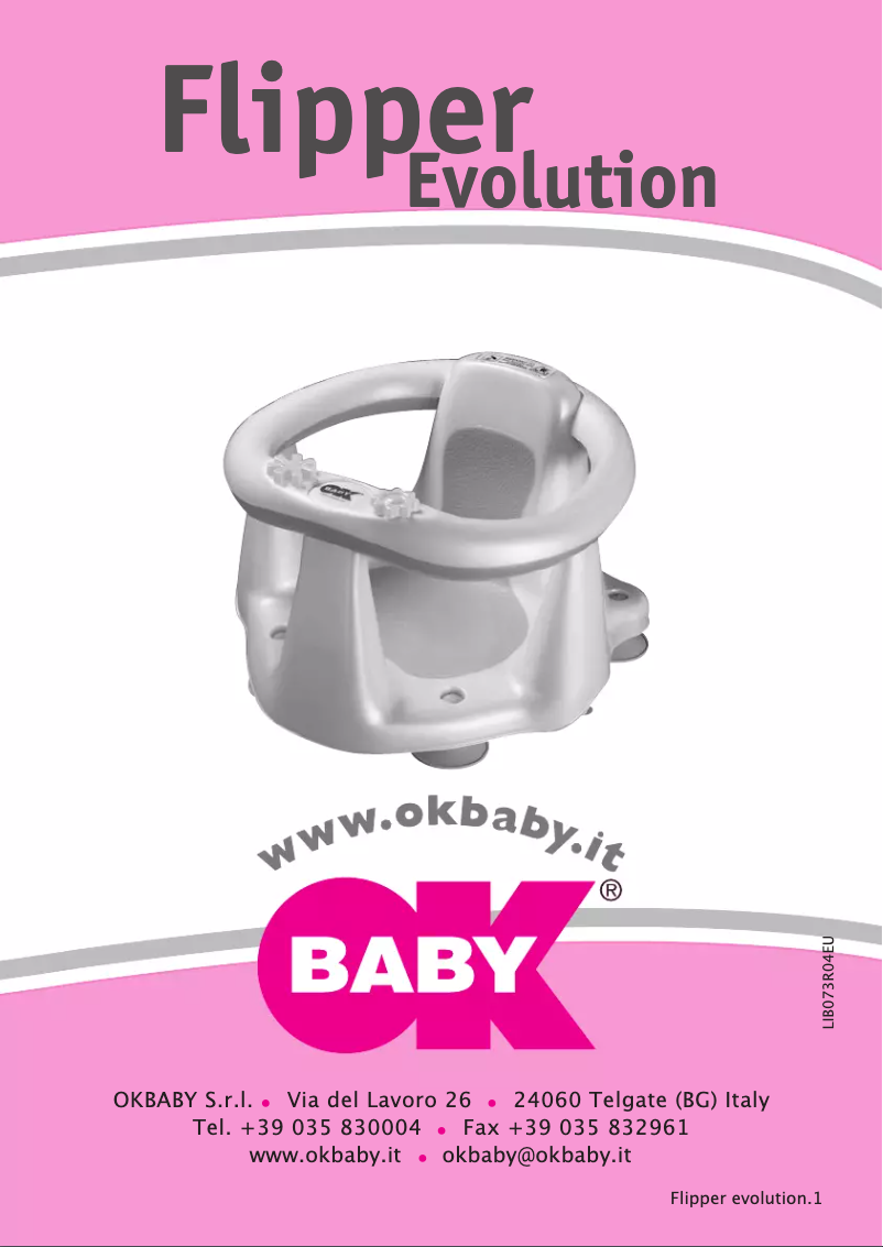 Page 1 de la notice Manuel utilisateur OKBABY Flipper Evolution