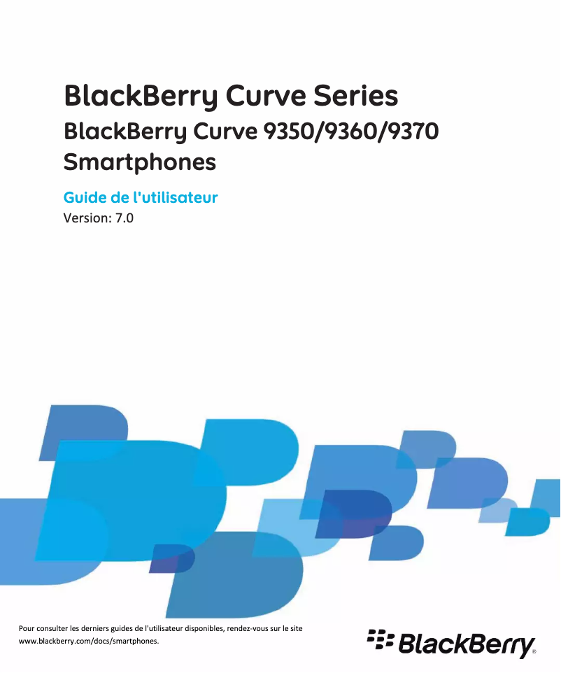Page n°1 - Manuel utilisateur BlackBerry Curve 9370