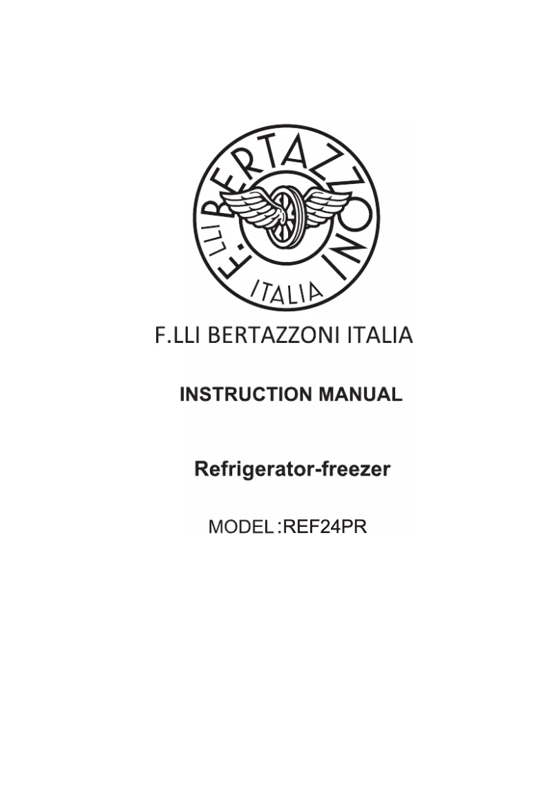 Image de la première page du manuel de l'appareil REF24PR