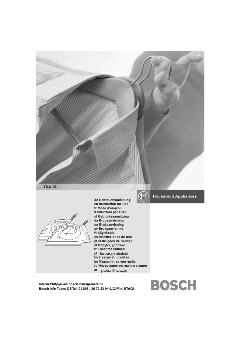 Page n°1 - Manuel utilisateur Bosch TDA 1501