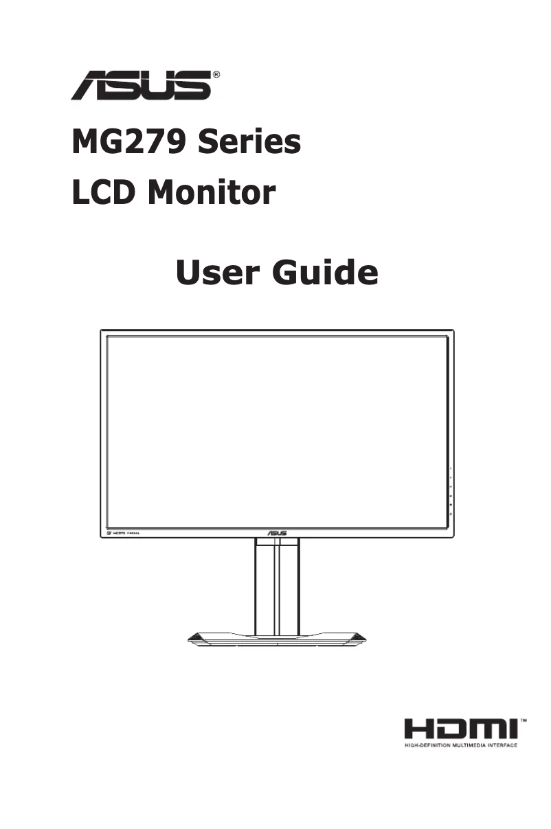 Image de la première page du manuel de l'appareil MG279