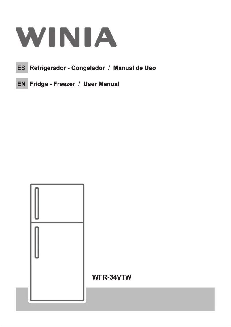 Page 1 de la notice Manuel utilisateur Winia WFR-34VTW