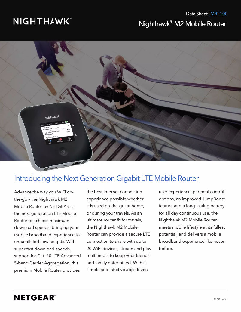 Image de la première page du manuel de l'appareil MR2100