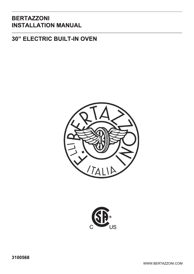 Image de la première page du manuel de l'appareil PROF30FSEXT