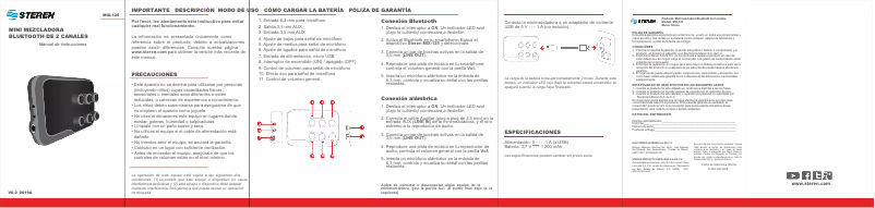 Page 1 de la notice Manuel utilisateur Steren MIX-125