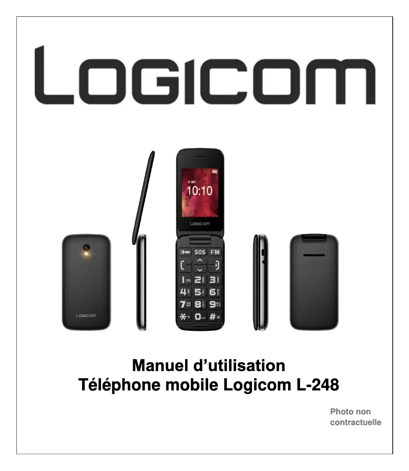 Page 1 de la notice Manuel utilisateur Logicom L-248