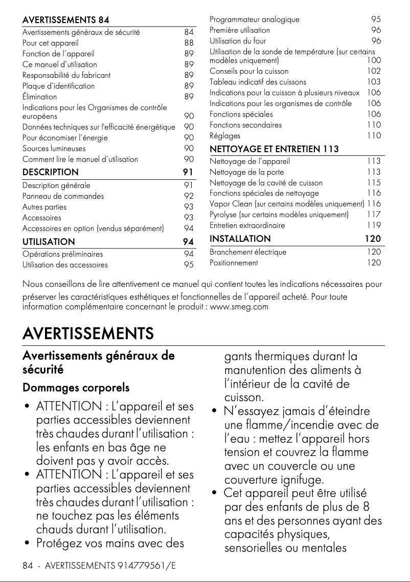 Image de la première page du manuel de l'appareil SOP6102TS