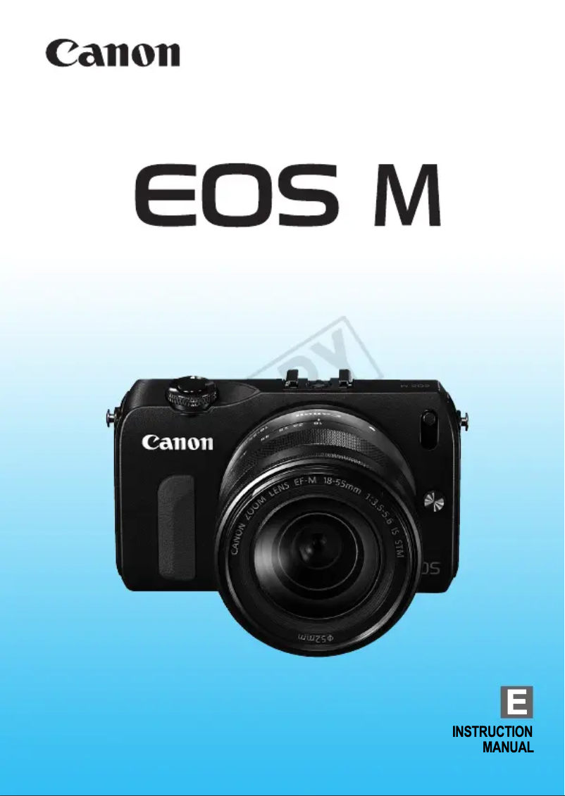 Page 1 de la notice Manuel utilisateur Canon EOS M