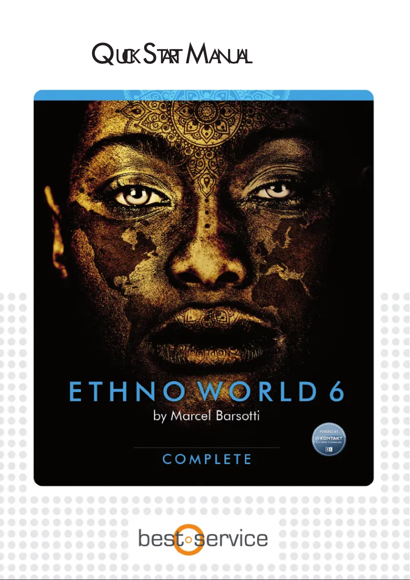 Page 1 de la notice Manuel utilisateur Best Service Ethno World 6