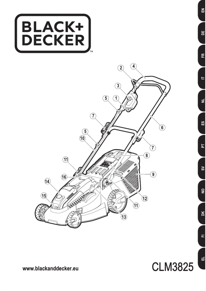 Page 1 de la notice Manuel utilisateur Black & Decker CLM3825L2