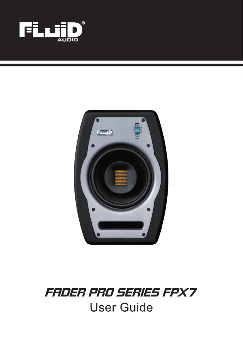 Page n°1 - Manuel utilisateur Fluid Fader FPX7