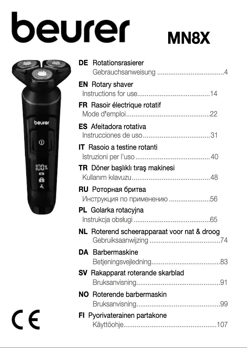 Image de la première page du manuel de l'appareil MN8X