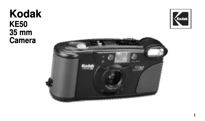 Page n°1 - Manuel utilisateur Kodak KE50