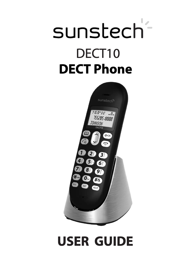 Página 1 del manual Manual de usuario Sunstech DECT10