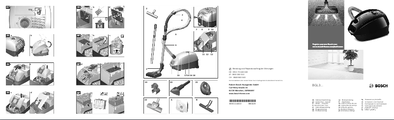 Page n°1 - Manuel utilisateur Bosch BGL3PERF