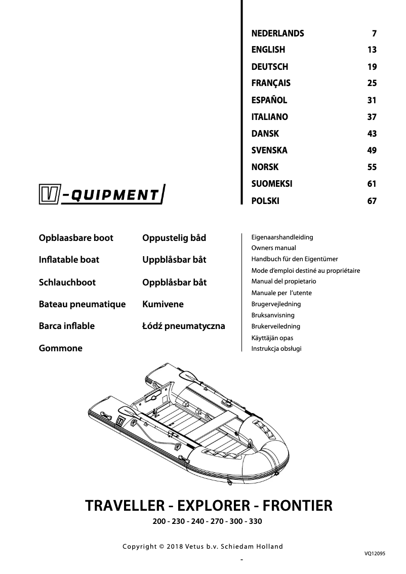 Page 1 de la notice Manuel utilisateur Vetus Traveller