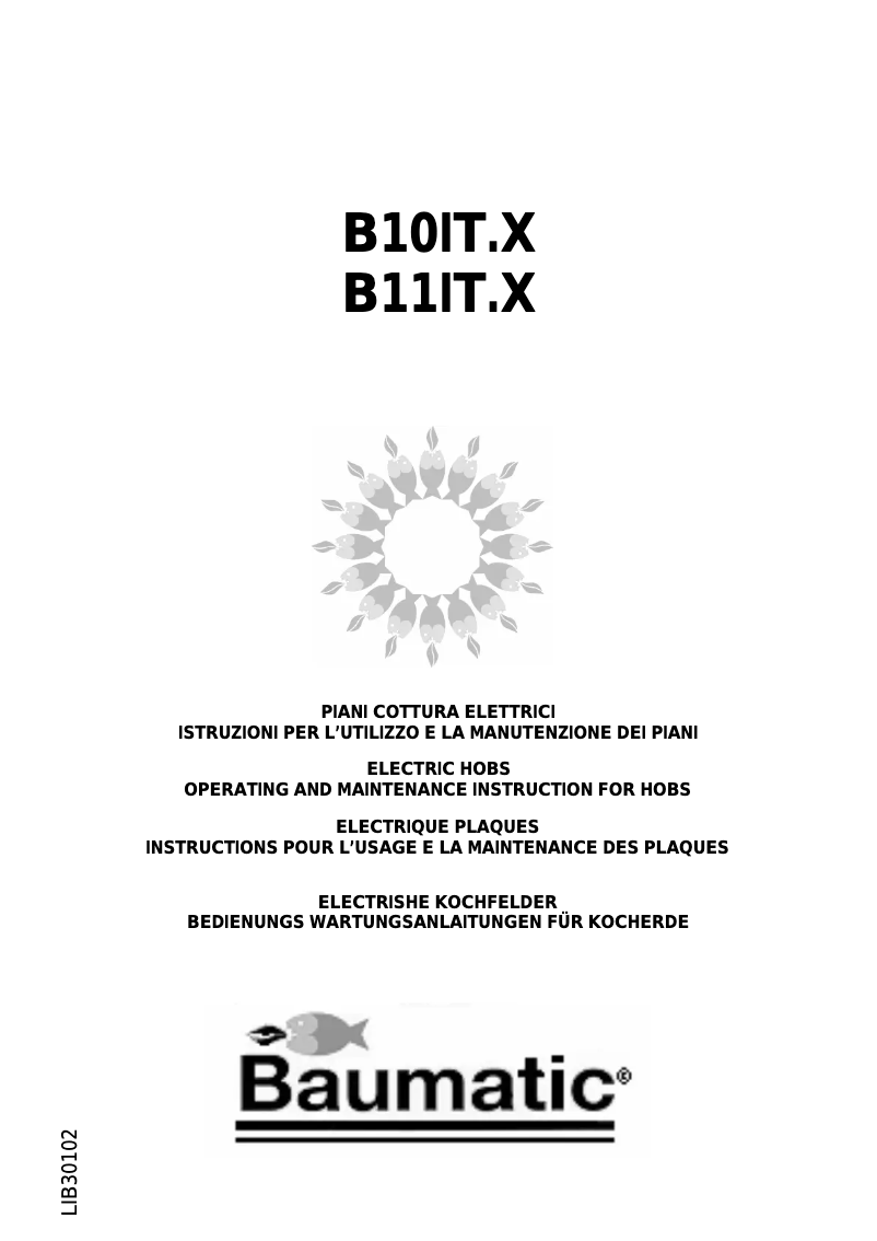 Image de la première page du manuel de l'appareil B11ITX