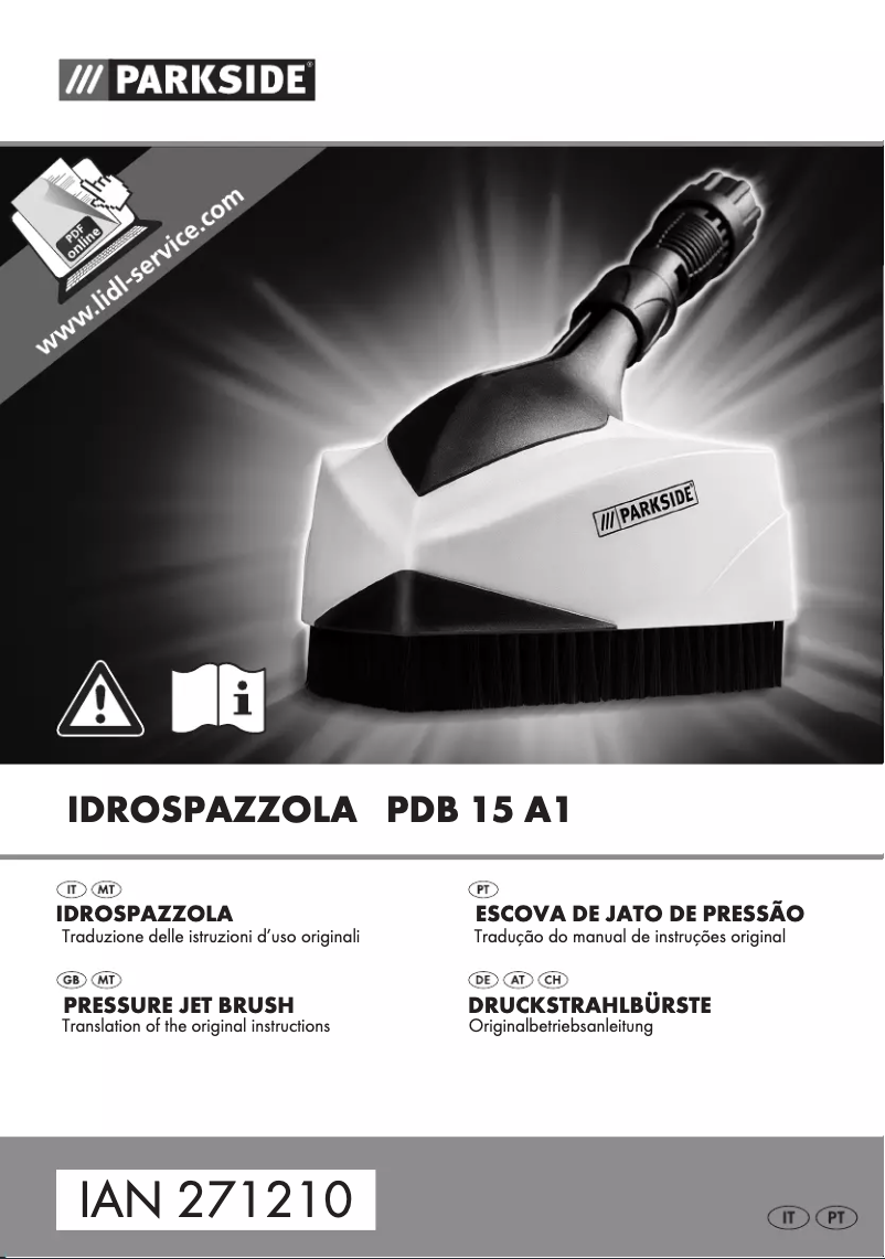 Page n°1 - Manuel utilisateur Parkside PDB 15 A1