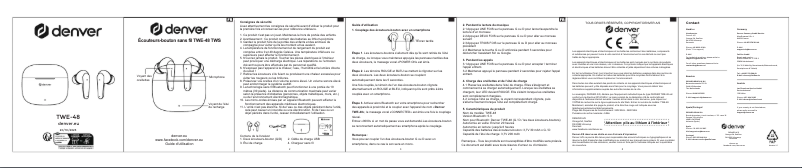 Page 1 de la notice Manuel utilisateur Denver TWE-48