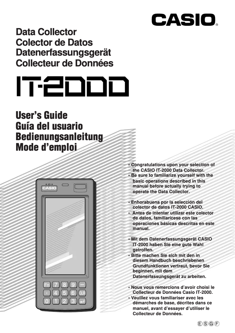 Image de la première page du manuel de l'appareil IT-2000D50E