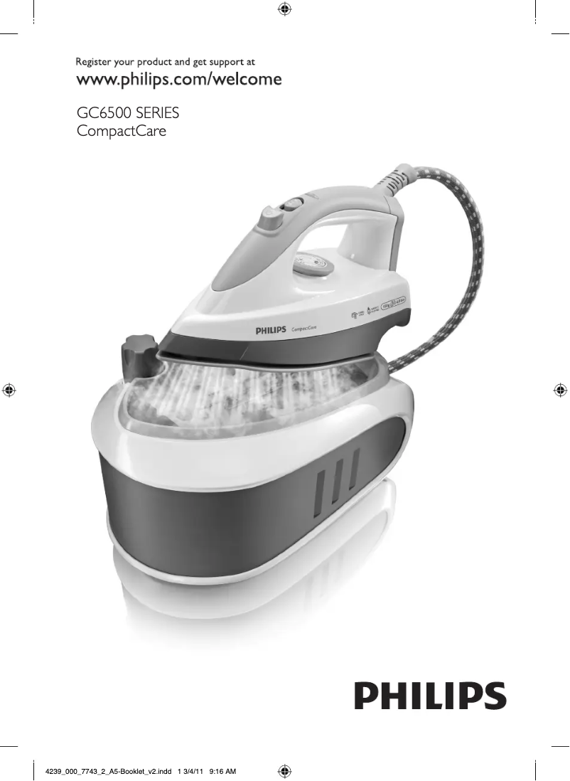 Image de la première page du manuel de l'appareil CompactCare GC6516