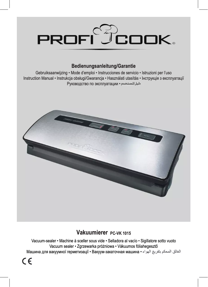 Image de la première page du manuel de l'appareil PC-VK 1015
