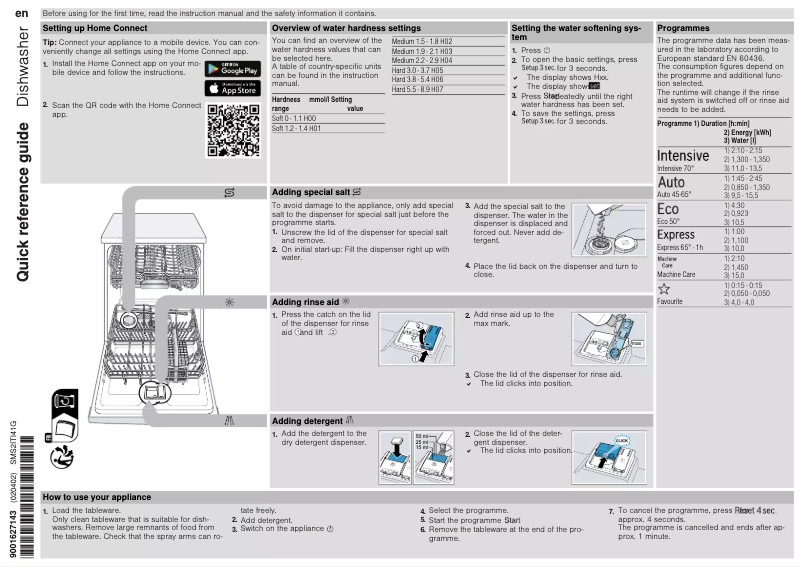 Page n°1 - Manuel utilisateur Bosch Serie 2 SMS2ITI41G