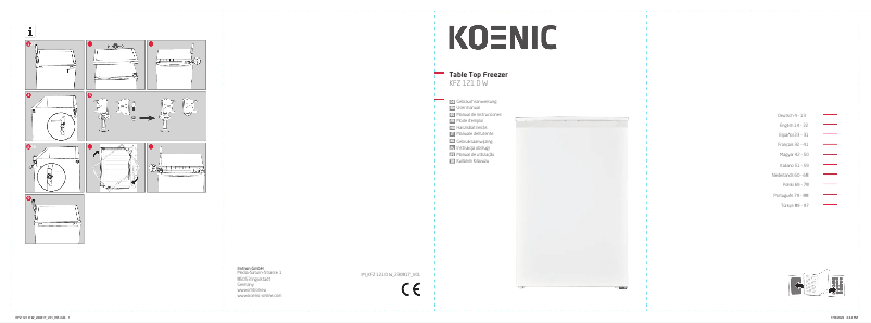 Image de la première page du manuel de l'appareil KFZ 121 D W