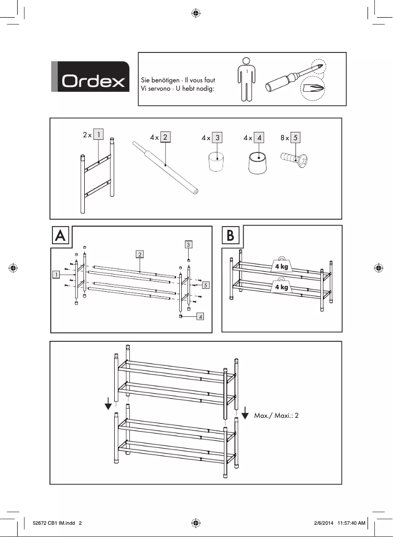 Page n°1 - Manuel utilisateur Ordex IAN 52672