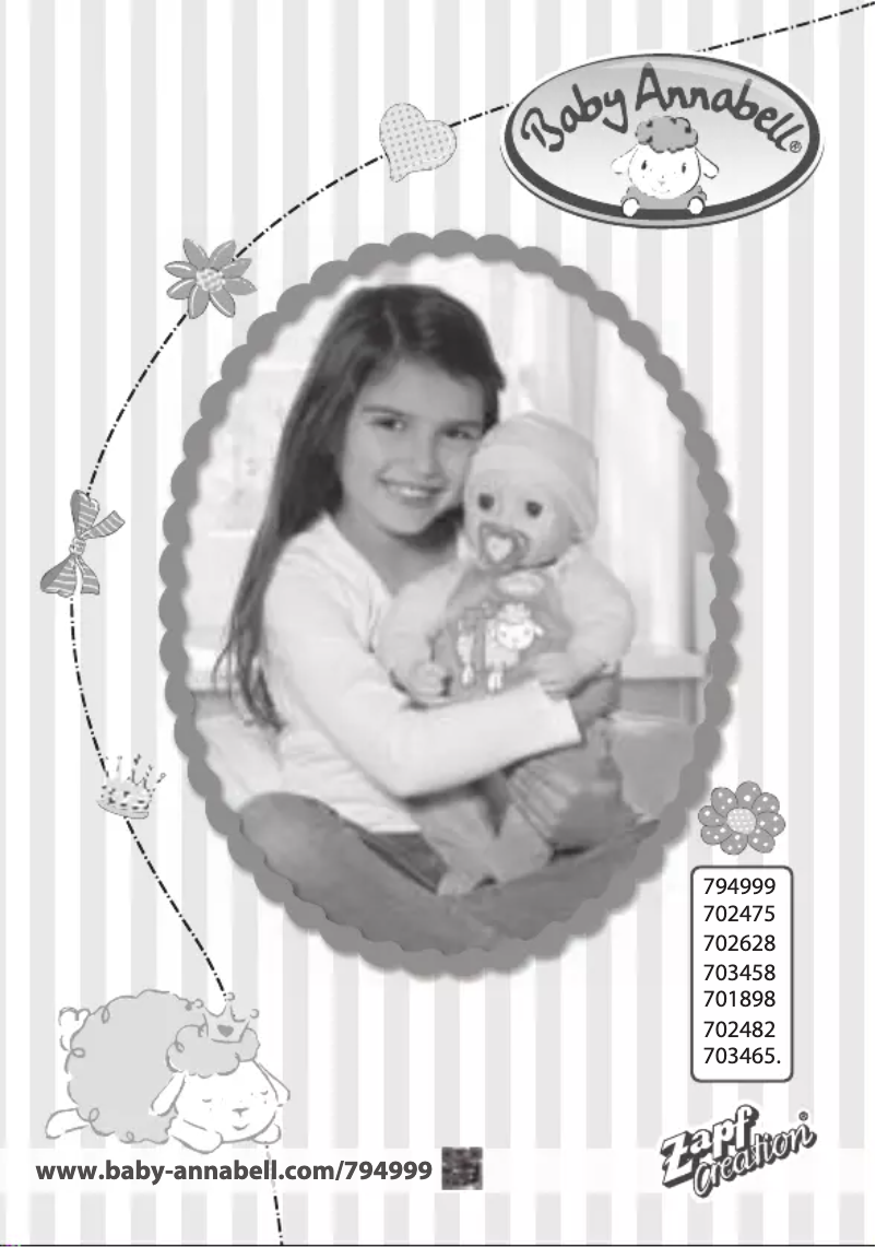 Page n°1 - Manuel utilisateur Baby Annabell 706299