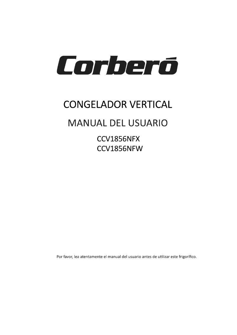 Image de la première page du manuel de l'appareil CCV1856NFX