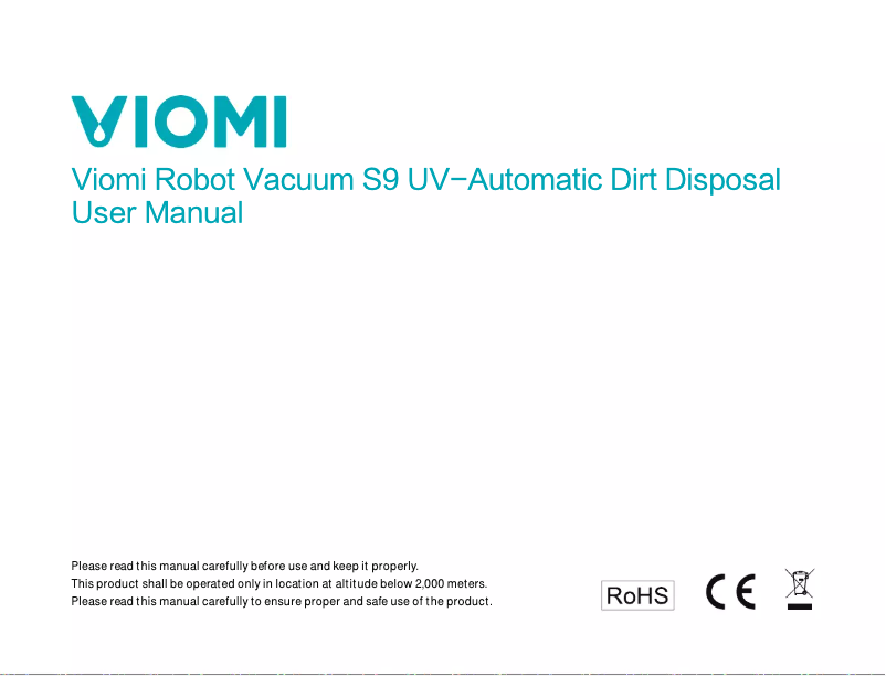 Image de la première page du manuel de l'appareil Alpha S9 UV