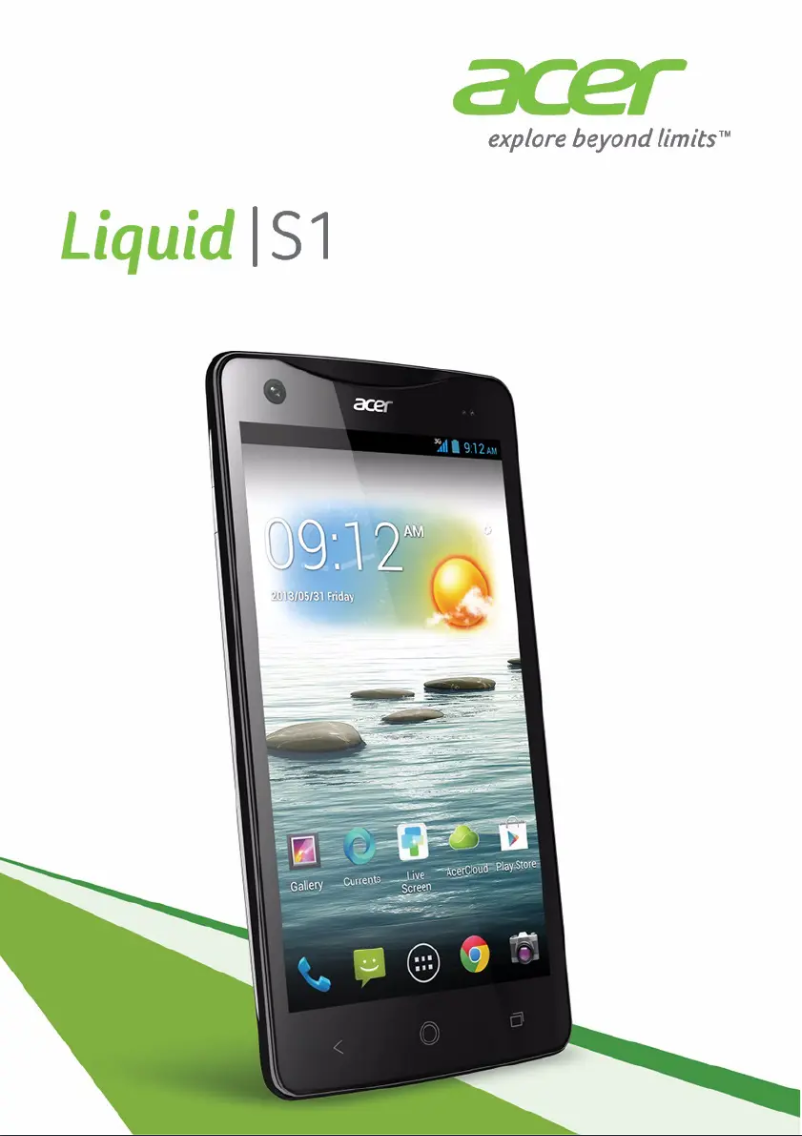 Page n°1 - Manuel utilisateur Acer Liquid S1