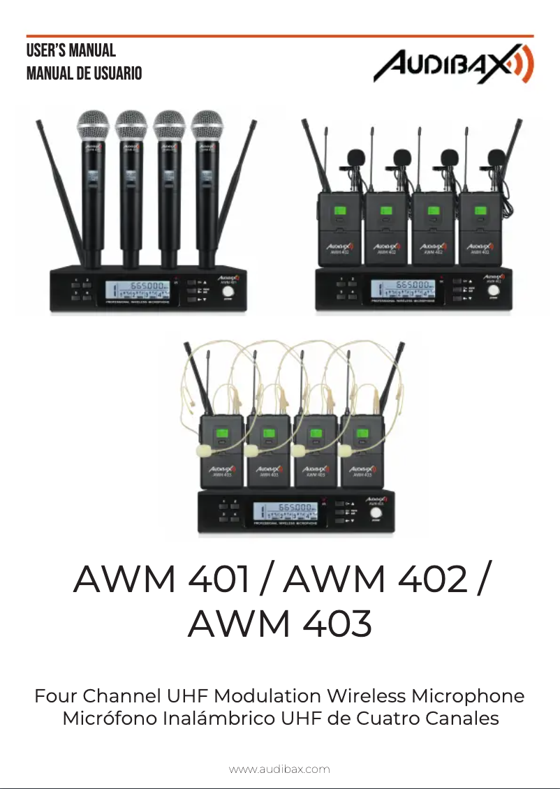 Page n°1 - Manuel utilisateur Audibax AWM 402