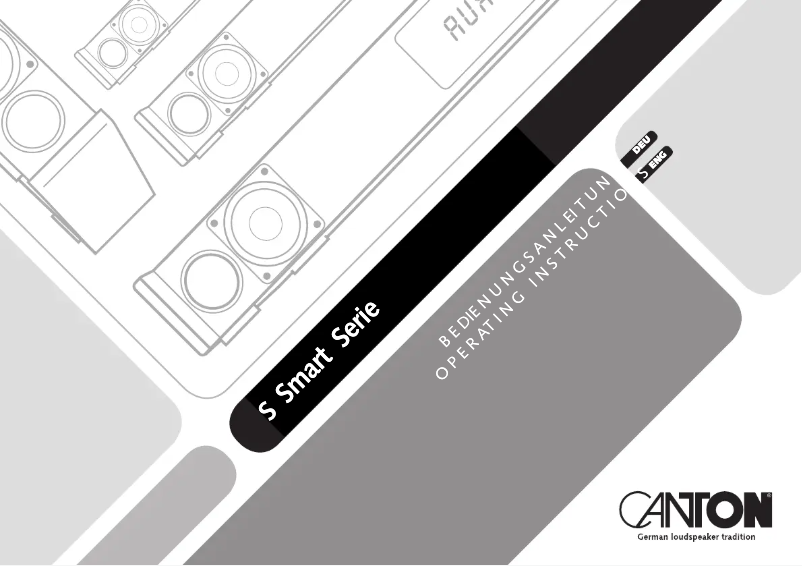 Page 1 de la notice Manuel utilisateur Canton Smart A 45